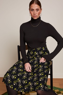 Juno Midi Skirt Beat Woodbine Green