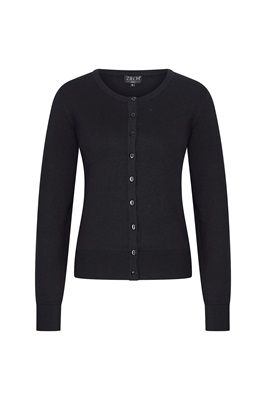 Cardigan Round Neck Black 