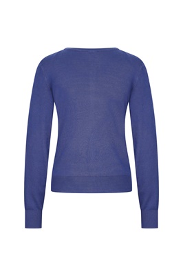 Cardigan Round Neck Blue 