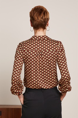 Maisie Blouse Valet Cabernet Red