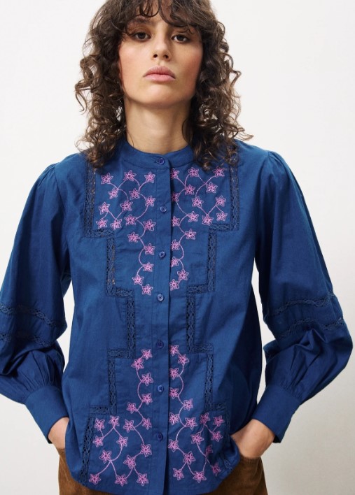 Blouse Evaleen  Bleu Marine