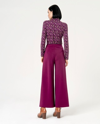 Wide Trousers Purple 