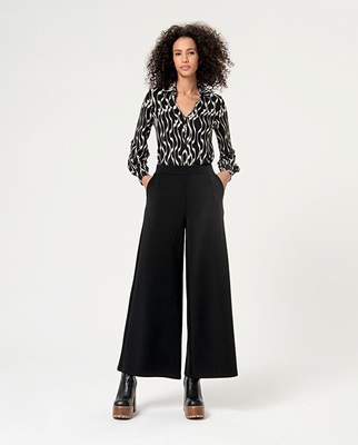 Wide Trousers Black