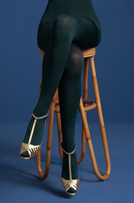 Tights Solid Pine Green