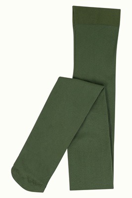 Tights Solid Thyme Green