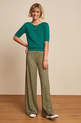 Sara Pants Indy Delphinium Green