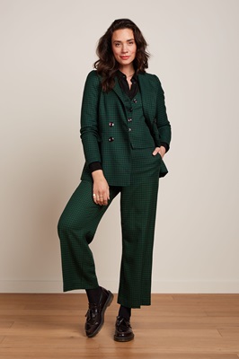 Federica Pants Norman Check Avar Green