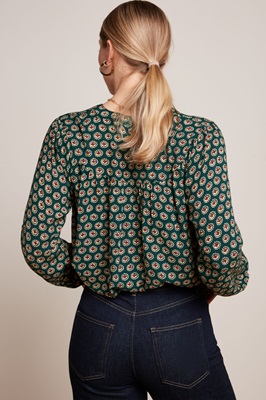 Nala Blouse Eliot Pine Green