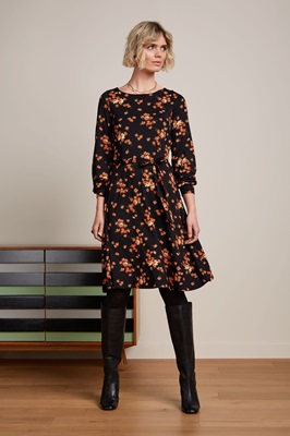 Betty Bellsleeve Dress Rivera Black