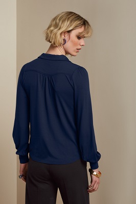 Carina Blouse Ecovere Light Evening Blue