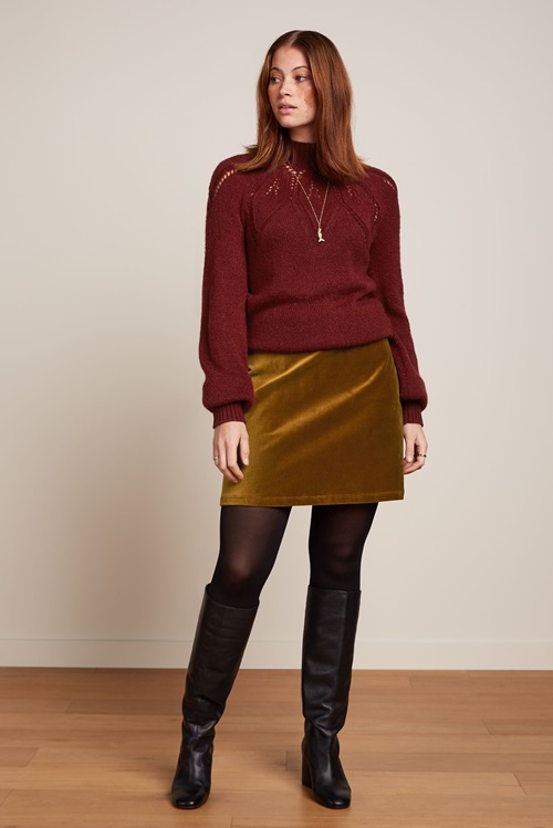 Olivia skirt Uni Fargo Golden Brown