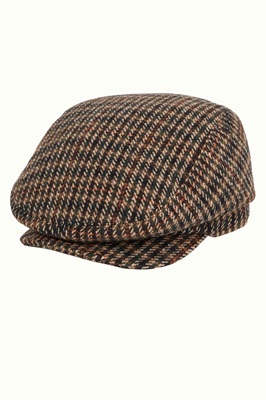 Check Cap Peaky Avar Green