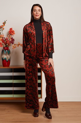 Sara pants Bloom Black