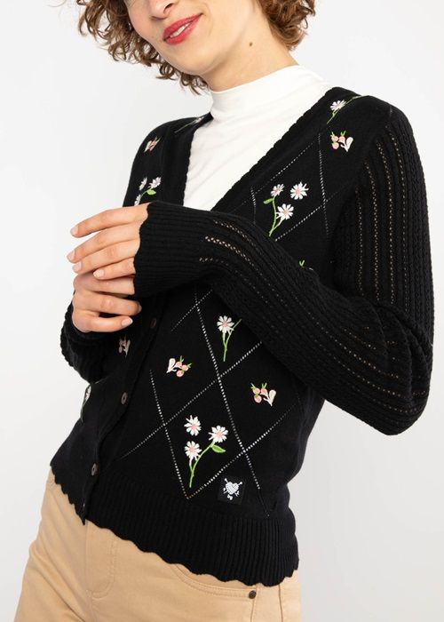 Sommer Cardigan Sweet Soiree Dark Liquorice Knit