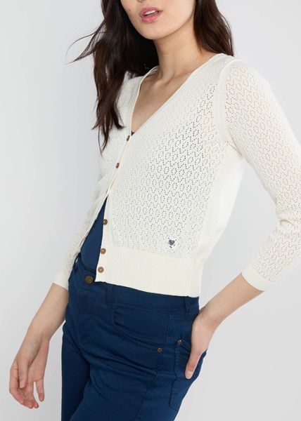 Cardigan Sweet petite Ivory Bliss White