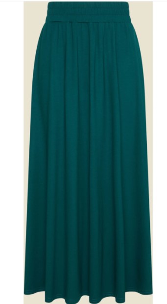 Long Skirt Petrol Tricot De Luxe