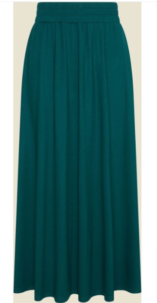 Long Skirt Petrol Tricot De Luxe