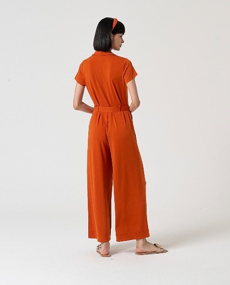 Long Short Sleeve Jumpsuit Tile