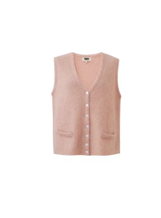 Cardigan Meliza rose Pale