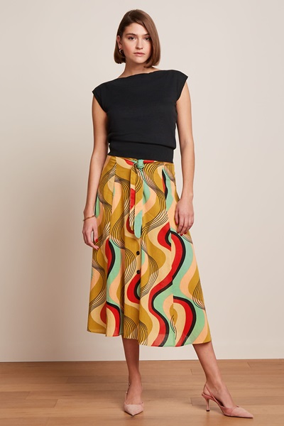 Judy Midi Skirt Falaise Harvest Yellow