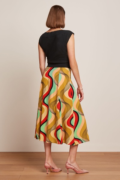 Judy Midi Skirt Falaise Harvest Yellow