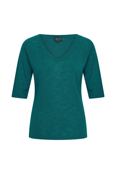 Top V Neck Emerald