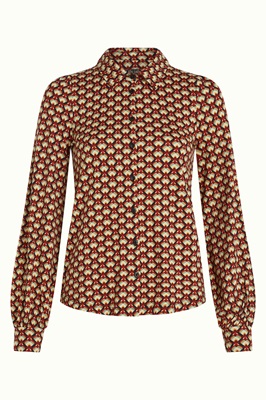 Maisie Blouse Valet Cabernet Red