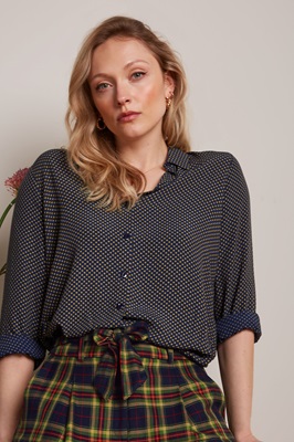 Maisie Blouse Piper Evening Blue