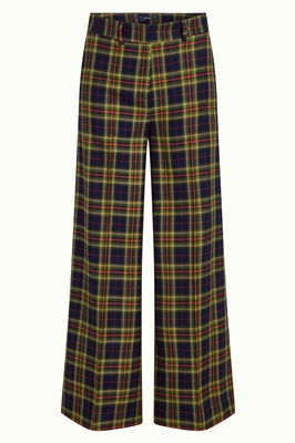 Chloe Pants Lucky Check Evening Blue