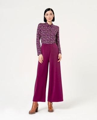 Wide Trousers Purple 