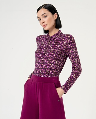 Wide Trousers Purple 