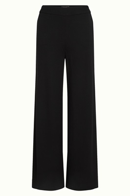 Border Palazzo Pants Milano crepe Black