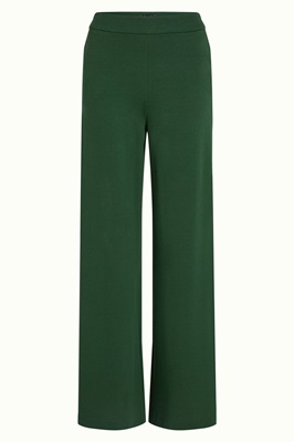 Border Palazzo Pants Milano crepe Forest green