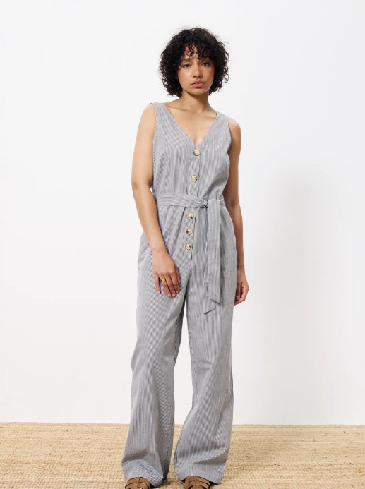 Maddie Jumpsuit Bleu Cream