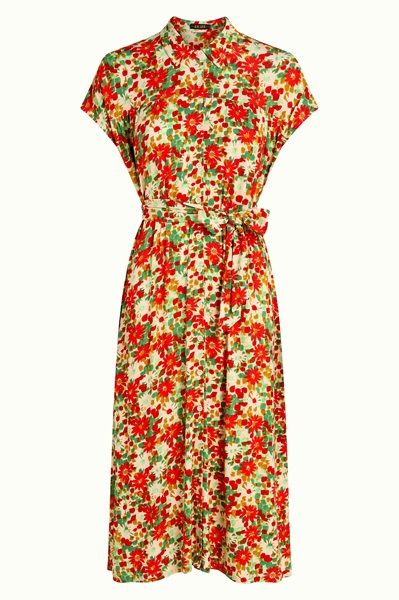 Amy dress Punch Fire Red