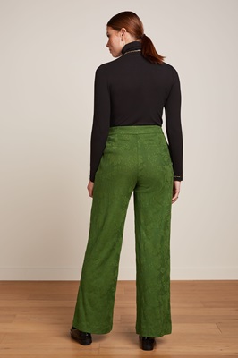 Fedrica Pants Buzz Jacquard Palm Green