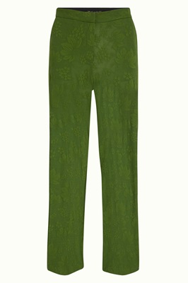 Fedrica Pants Buzz Jacquard Palm Green