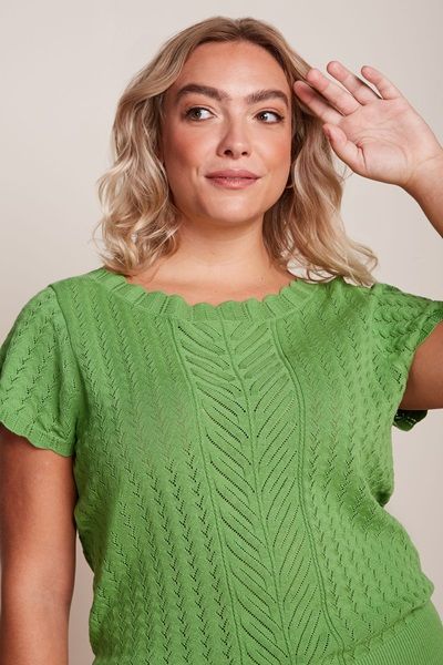 Audrey Top Rocky Ajour Jade Green