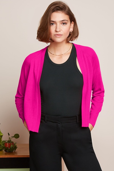 Blanca Cardi Bonne Neon Pink