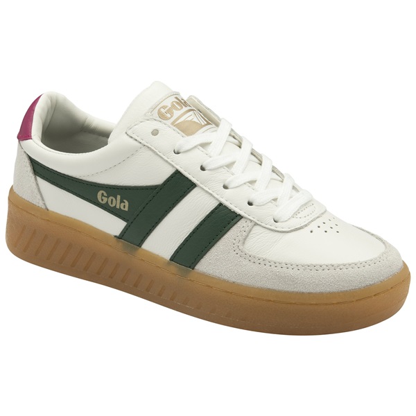 Gola Grandslam Elite White /Evergreen/Fuchsia/Gum