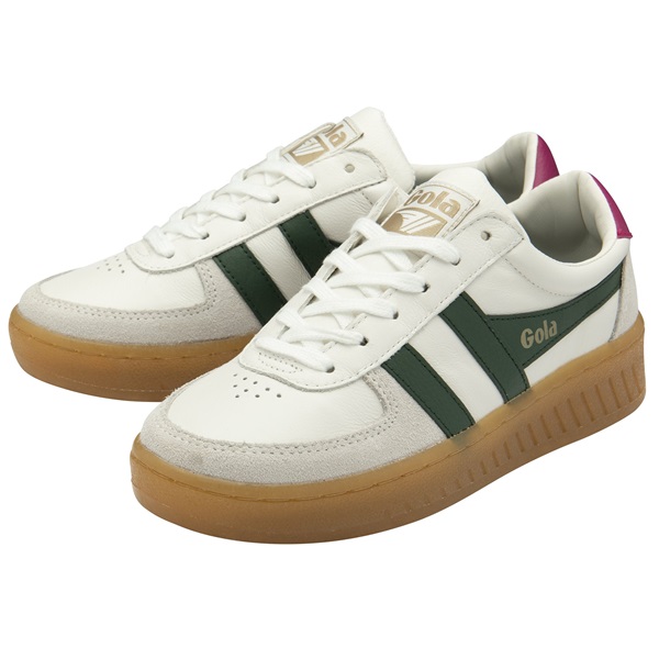 Gola Grandslam Elite White /Evergreen/Fuchsia/Gum