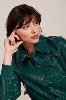 Isa jacket Shine Dragonfly Green