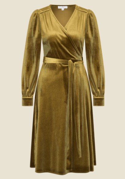 Nieuw Dalida Dress Steam Velvet Gold