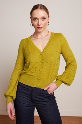 Cardi V Terme Koi Yellow