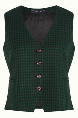 Gilet Norman Check Avar Green