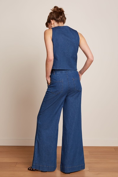 Peppa Pants Chambray Denim Blue