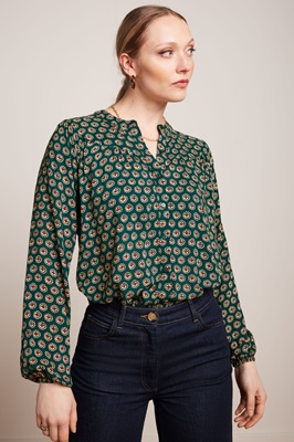 Nala Blouse Eliot Pine Green