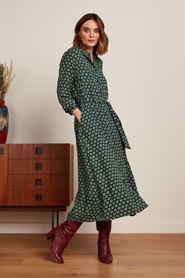 Olive Midi Dress Elliot Pine Green