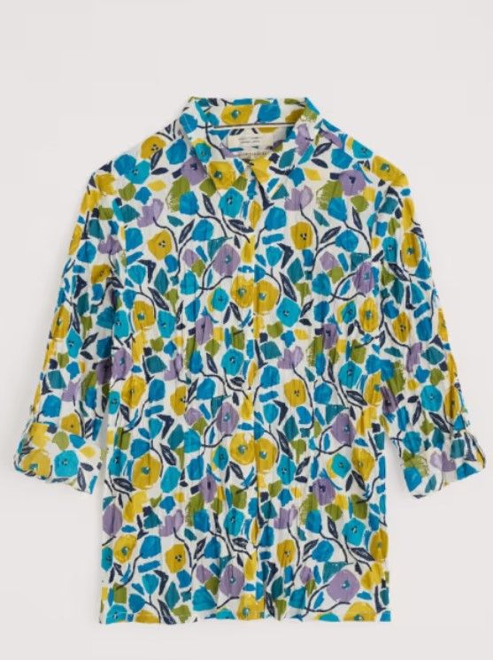 Larissa Shirt Zennor Blooms Chalk