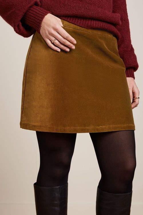 Olivia skirt Uni Fargo Golden Brown